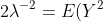 2\lambda^{-2} = E(Y^2)